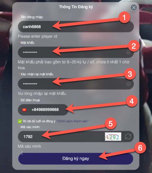 Cách đăng ký tài khoản Fic88 cc